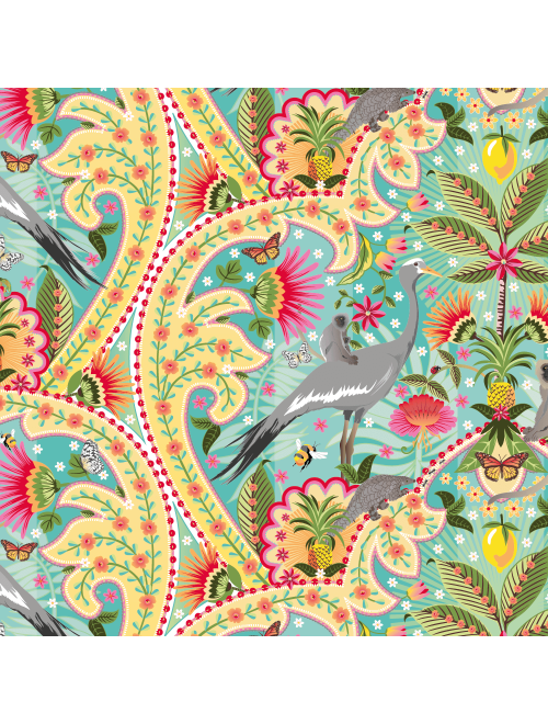 Blue Flamingo Pot Holder